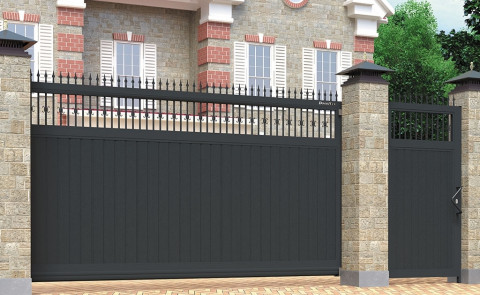 Откатные уличные ворота DoorHan 4000x2100