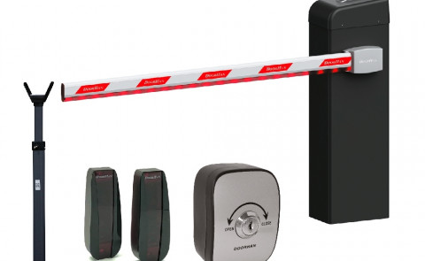 Комплект шлагбаума BR-PRO6000LEDKIT (стрела 6 метров с подсветкой, опора стрелы, фотоэлементы, ключ-кнопка)
