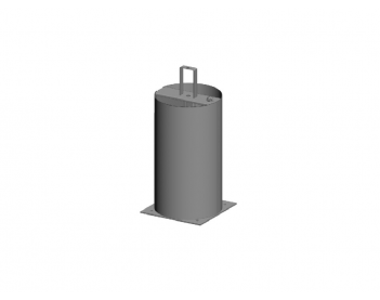 Каркас стойки цепного барьера Chain-barrier(Slave)-PRO, DHCH-12PRO