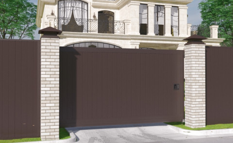 Откатные уличные ворота DoorHan 5000x2500