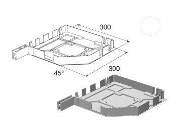 Крышка боковая RK300 белого цвета, RK30001