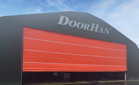 Ангарные ворота шторного типа DoorHan