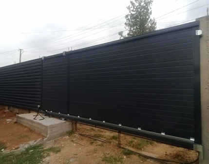 откатные уличные ворота Дорхан в Симферополе